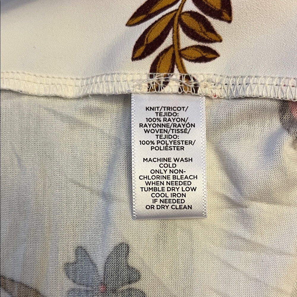 LOFT Floral Print Blouse - Cream and pink size 20 brand new - Picture 5 of 7